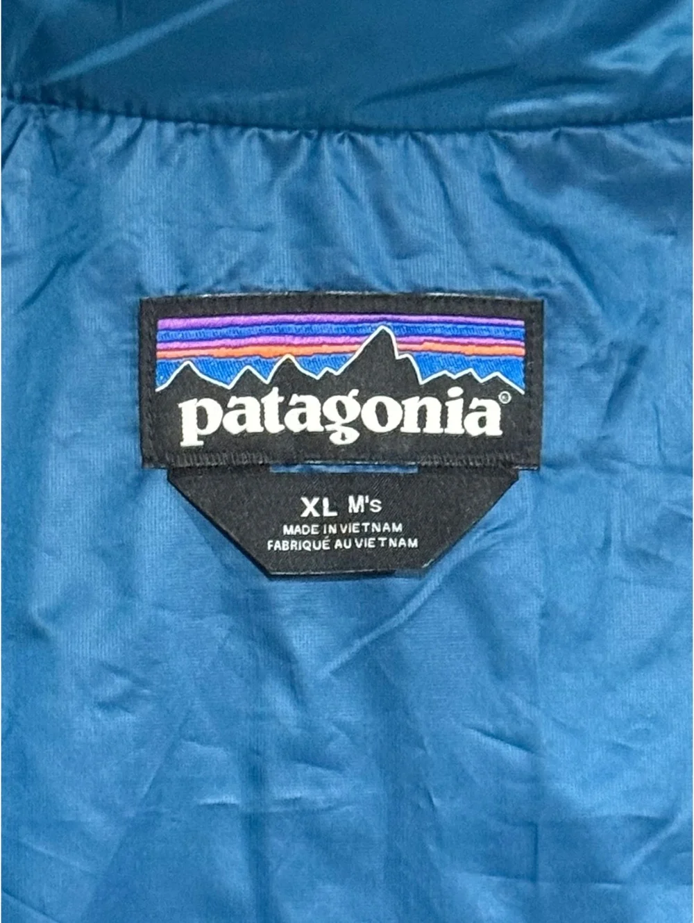 Patagonia Men’s Size Extra Large (XL) Full Zip Nano Puff Vest Lagom Blue Jacket
